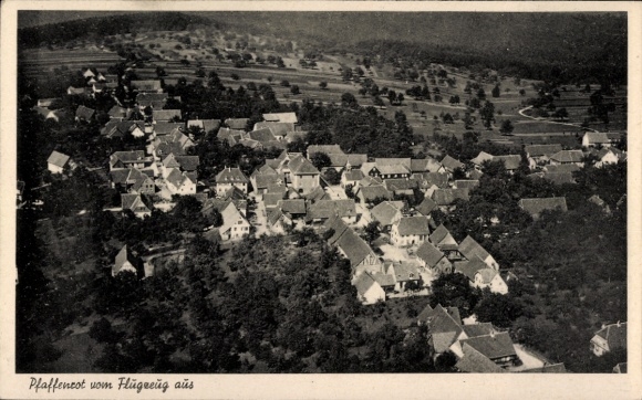 Postcard Pfaffenrot Marxzell in the Black Forest, aerial photograph