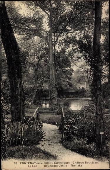 PC Fontenay aux Roses Hauts de Seine, Chateau Boucicaut, Le Lac