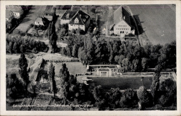 Ak Gerolzhofen in Unterfranken, Fliegeraufnahme