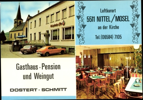 Postcard Nittel an der Moselle, Inn Dostert-Schmitt