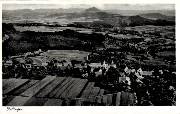 Postcard Börtlingen in Württemberg, aerial photograph