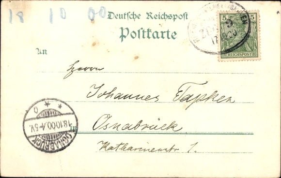 Chromo-Litho Oldenburg in the Grand Duchy of Oldenburg, Am Stau, Schloss, Rathaus