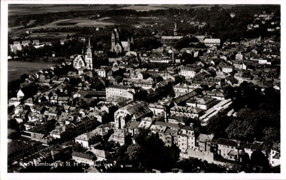 Postcard Bad Homburg vor der Höhe Hessen, aerial photograph