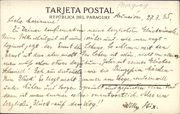 Ak Asunción Paraguay, Mercado