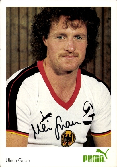 Autograph card handball player Ulrich Gnau, TV Großwallstadt, autograph