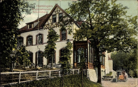 Ak Hattingen an der Ruhr, Waldrestaurant Schulenburg
