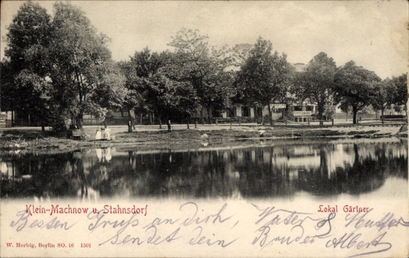 Postcard Kleinmachnow in Brandenburg, Stahnsdorf, Local Gardener