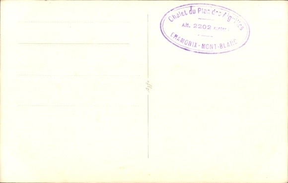 Photo Postcard Chamonix Mont Blanc Haute Savoie, Chalet du Plan des Aiguilles