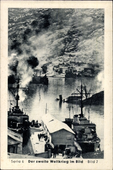 Collection picture The second world war in the picture, Narvik, annihilation of the German destroyers