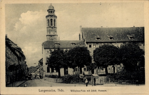 Bad Langensalza in Thuringia, Wilhelms-Platz, Municipal Museum, Church Tower, Architecture