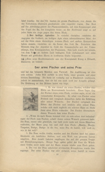 Liebig pictures newspaper advertising Dreser issue 1, volume 10, 1905