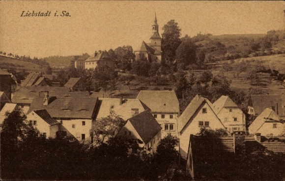 Postcard Liebstadt Erzgebirge Saxony, general view