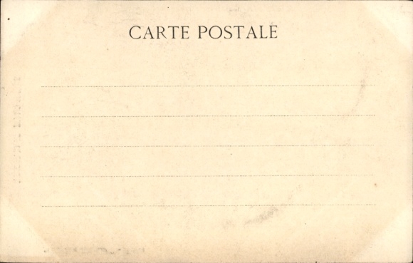 Postcard Normandy, Crocheting woman in traditional costume