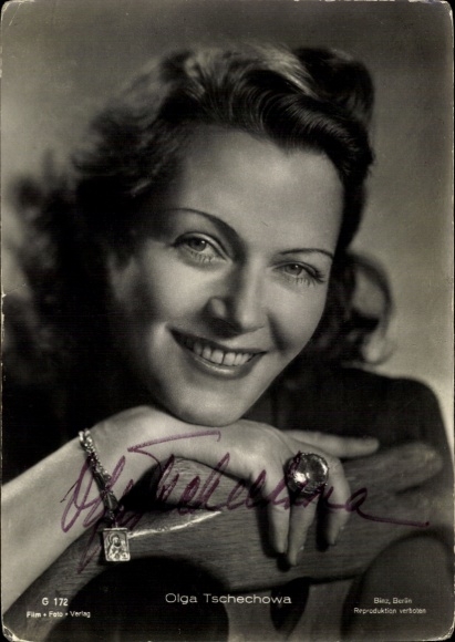 Ak Schauspielerin Olga Tschechowa, Foto Binz G 172, Portrait