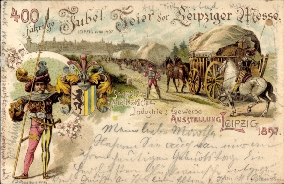 lito Leipzig, saksońska wystawa przemysłowa i handlowa 1897, targi 400 lat