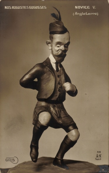Ak Nos Augustes Gugusses, Novice V, Angleterre, König Georg V von Großbritannien, Plastik, Karikatur