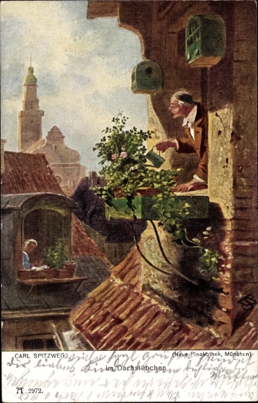 Artist PC Spitzweg, Carl, In the attic