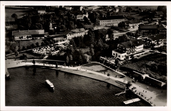 Postcard Oberwinkel Abwinkel Abwinkl Bad Wiessee am Tegernsee Upper Bavaria, aerial photo, beautiful place, Ha
