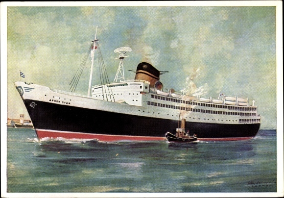 Kunstenaar Ak Dampfer TS Arosa Star, Arosa Line