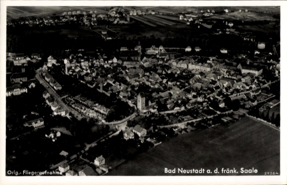 Postcard Bad Neuhaus Bad Neustadt an der Saale Lower Franconia, aerial photograph