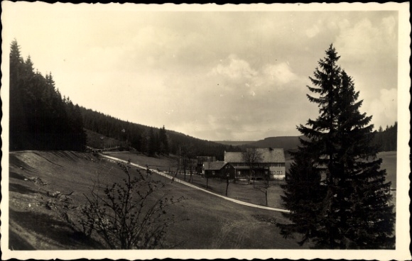 Postcard Gimmlitztal Hartmannsdorf Reichenau in the Erzgebirge, youth hostel, school camp
