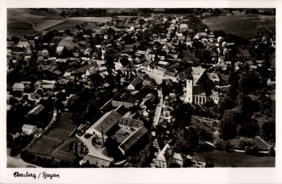 Ak Ebersberg in Oberbayern, Fliegeraufnahme