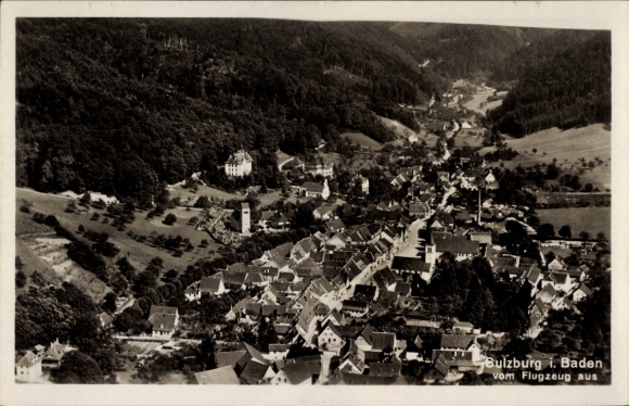 KP Sulzburg w Markgräflerland Kąpać Schwarzwald, zdjęcie lotnicze
