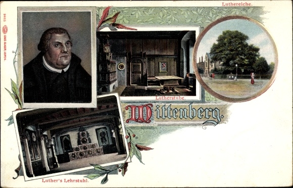 PC Lutherstadt Wittenberg in Saxony Anhalt, Luther room, chair, Luther oak