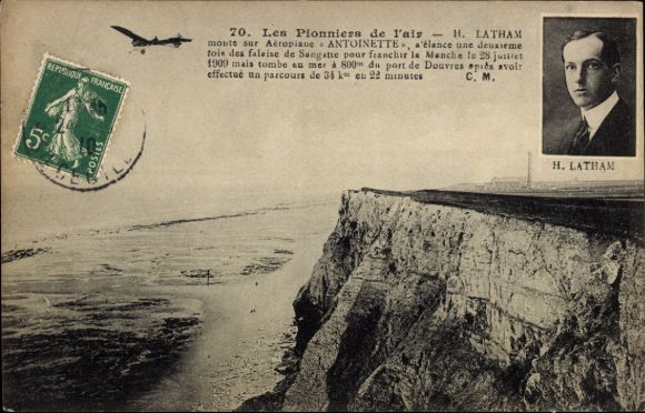 CPA Les Pionniers de l'air, H. Latham