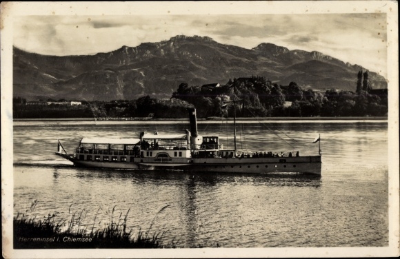 PC Herreninsel in the Chiemsee, saloon steamer Ludwig Fessler