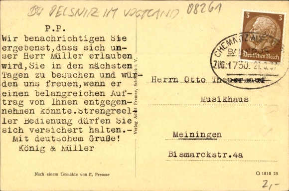 Postcard Schönbeck in Mecklenburg, general view