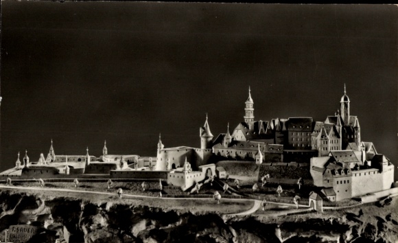 Ak Dillenburg in Hessen, Wilhelmsturm, Schlossmodell