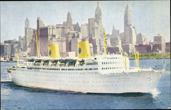 Ak Swedish American Line, Gothenburg direct New York, MS Gripsholm