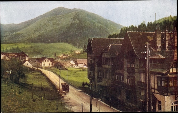 Postcard Steinhaus am Semmering Styria, partial view