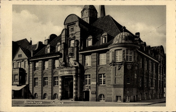 Postcard Buxtehude in Lower Saxony, Town Hall