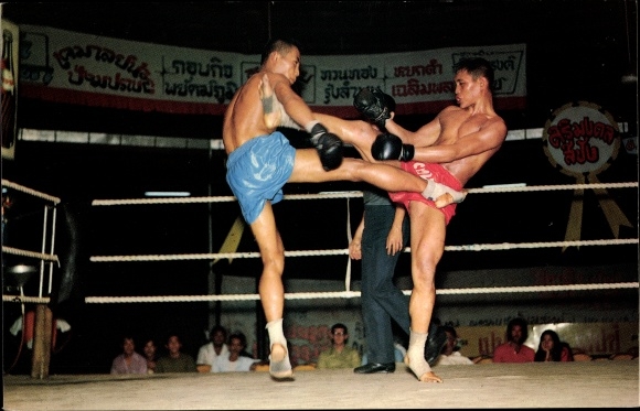 Postcard Bangkok Thailand, Thai Style Boxing