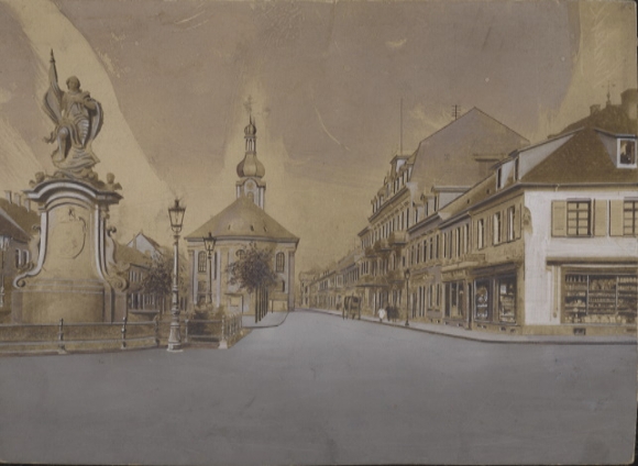 Original Foto Baden-Württemberg Rastatt, Kaiserstraße, um 1900
