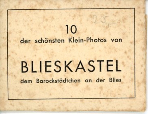 10 old photos of Blieskastel in Saarland, in the appropriate booklet, various views