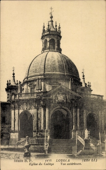 PC Loyola Basque Country Spain, Eglise du Collège, exterior view, Series BP, 1173