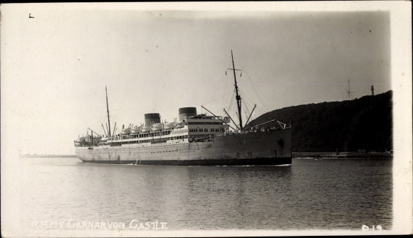 foto Ak Steamer Carnarvon Castle, Union Castle Line