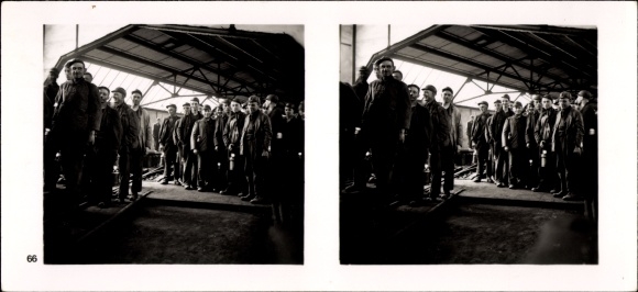 Stereo spatial image photo &quot;The NS model companies&quot;, III 66, No. 376, Sophia Jacoba hard coal mine