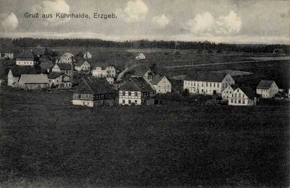 Postcard Kühnhaide Marienberg in the Ore Mountains, greetings from Erzgeb.