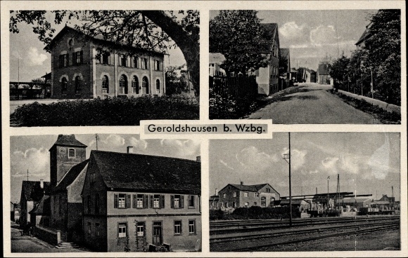 PC Geroldshausen Unterfranken, train station, partial views