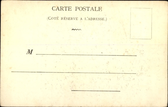 Postcard Lion, Fable, Le Lion et le Moucheron