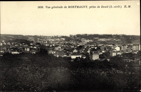 Ak Montmagny Val d’Oise, Vue Générale prise de Deuil