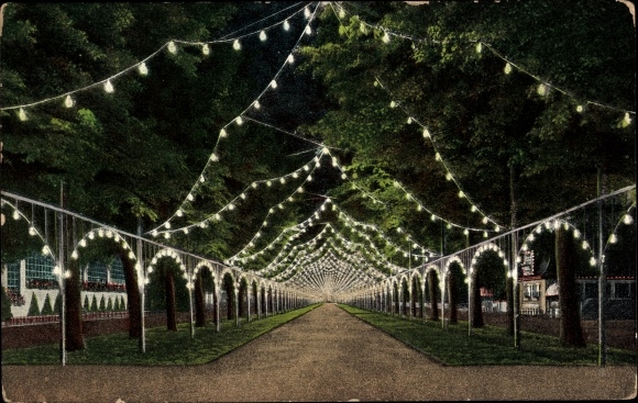 KP Drezno, międzynarodowa wystawa higieny 1911, iluminacja Herkulesallee