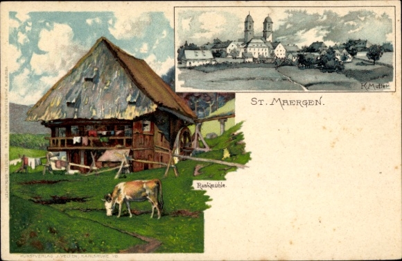 Artist PC Mutter, K., St. Märgen BW, Rankmühle, Kuh