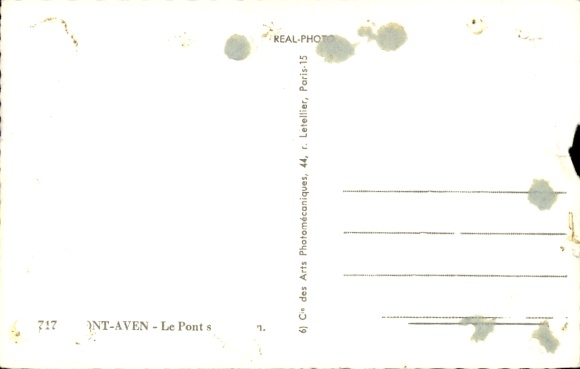 Postcard Pont Aven Finistère, Le Ponts