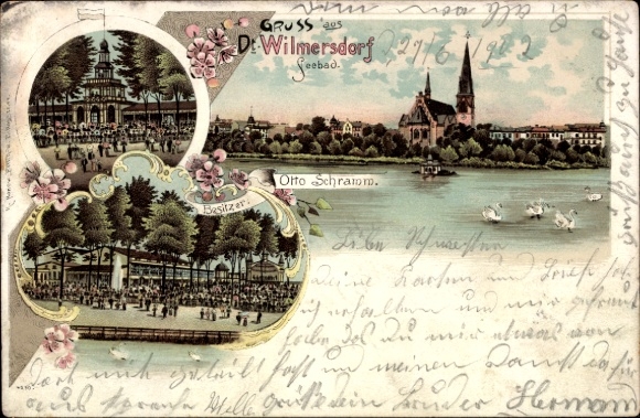 Litho Berlin Wilmersdorf, Seebad Deutsch Wilmersdorf
