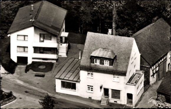 PC Hausen Waldbrunn Westerwald, Pension Eisenhuth, aerial photograph